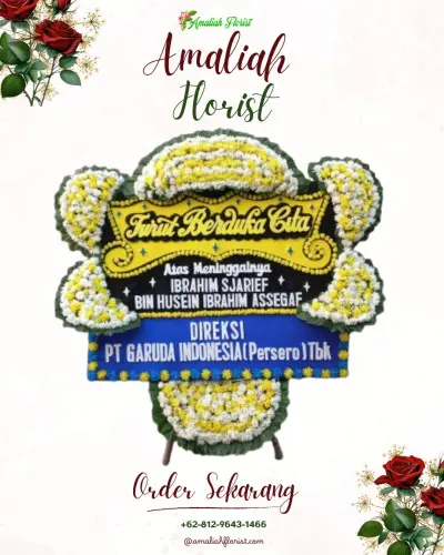 Papan Bunga Duka di Tegalsari Timur